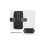 Estojo vertical para celular para smartphones de 4,5 a 6,5 polegadas, nylon resistente com clipe de cinto e mosquetão removível, estojo universal 4