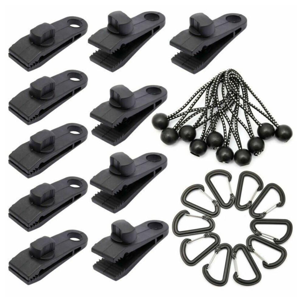 Tarp Clips For Outdoor Camping, Heavy Duty Lock Grip Tarp Clamps With Locking Handle, Designed For Strong Bite Force And Weather-Resistant Durability 9173940276765