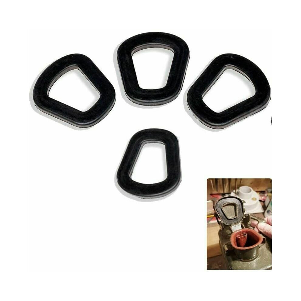 Jerry Can Gaskets, Fuel Washer Seals With Strong Compatibility, Reliable Quality For Replacement Gaskets, 4 High-Quality Rubber Gaskets For Black 9358999320717