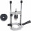 Support de perçage à angle réglable pour perceuses électriques, guide de perçage portable avec systèmes de stabilisation à rainures et 1
