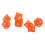 7PCS Mini Acrylic Polyhedral Dice Set in Transparent Orange for RPG 14