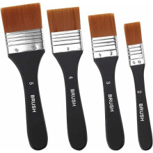 Goldene Taklon-Pinsel, ergonomisches Design, synthetischer Kolinsky-Aquarellpinsel, präzises Arbeiten, robust und langlebig, geeignet für
