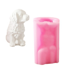Haustier Hund Dekorationen Form Kerze Form Silikon Aromatherapie