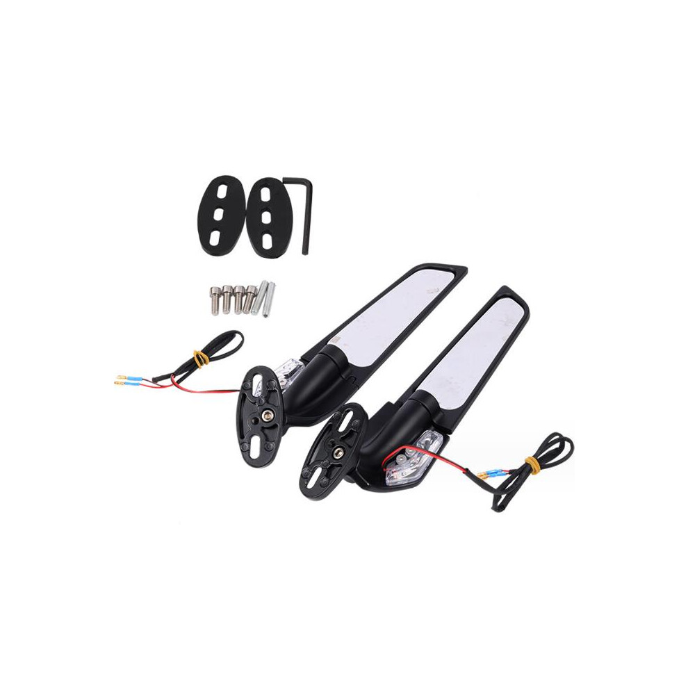 Professional Design Motorcycle Rearview Mirrors, Convex Mirror Ensuring Wider Clear Vision For Ducati And More, Adjustable Angles For Optimal Viewing, 9463374570554