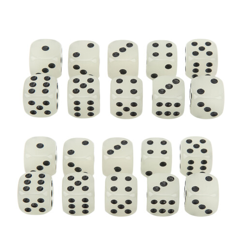 Precision Cut Dice Set Six Sided Game Dice With Rounded Corners Precision Cut Solid White Backgammon Games Compatible Dice For Tabletop Gaming