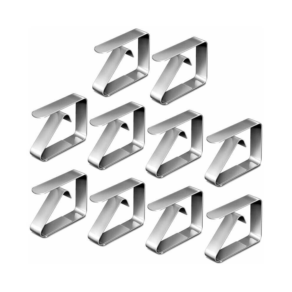 Adjustable Tablecloth Clips, Premium Quality Stainless Steel Grips For Wind Resistant Outdoor Tables, Reusable & Rust Proof Clamps For Easy 9173940451537