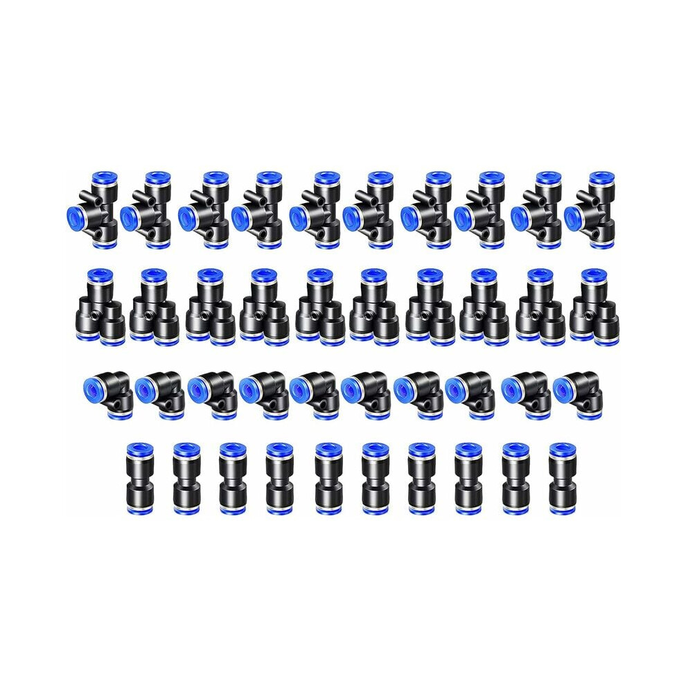 Wear-Resistant Connectors For Pneumatic Tools, Anti-Corrosion Wear-Resistant Connectors With 4Mm Push To Connect Design, Quick And Simple 9173940285668