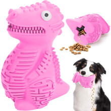 Hundespielzeug aus Naturkautschuk, Zahnpflegespielzeug, nahezu unzerstörbar, quietschendes Hundespielzeug, ideal für aggressive Kauer, interaktives