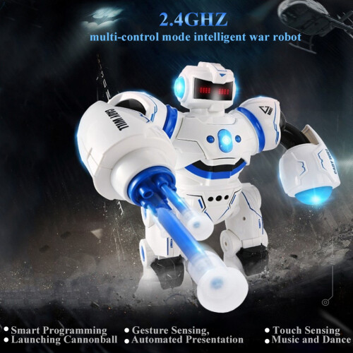 Interactive Robot, Educational Playing, Programmable Actions For Kids, With Intelligent Remote Control, LED Lights, Talking Robot, Fun And Educational 2