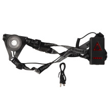 Super Bright Outdoor Night Running Lights LED Chest Light with Back Warning Light Adjustable Strap Waterproof Design USB Rechargeable Stretchable