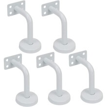 Staffe di supporto per corrimano per scale vintage, ferramenta resistente per scale, staffe in acciaio inossidabile bianco che garantiscono durata e