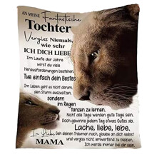 Mom Gift From Son, Inspirational Canvas Art For Indoor Decor, Soft Polyester Fabric With Cotton Print Washable Foldable Keepsake