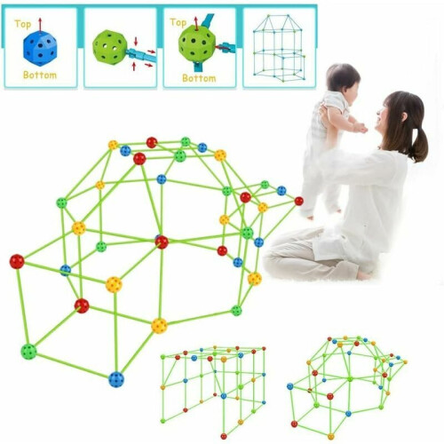 Παιχνίδια Κατασκευής STEM, Κιτ Κατασκευής Οχυρού που Λάμπει στο Σκοτάδι, Σετ 2