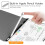 Θήκη πληκτρολογίου για iPad 10,2 ιντσών, αποσπώμενο πληκτρολόγιο Bluetooth Folio με 6