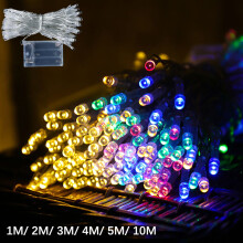 Radiant LED String Lights, Bedroom Decorations, Battery Operated Waterproof Fairy Lights for Outdoor Indoor Decorations, 10M Multicolor Attachable