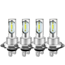 Lâmpadas automotivas H7LED, luz branca 6000K para faróis altos e baixos, faróis de neblina super brilhantes com emissão de luz de 360, luz