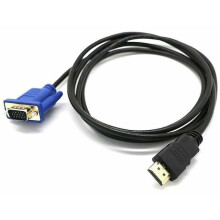 Superior Signal Transfer with Stable Connection, HDMI to VGA Cable High Definition Cable Support 1080p Resolution, Transfer Data Rate Gold Plated