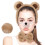 3Sets Flauschiges Bärenkostüm Set Mit Haarband Nasenband 1