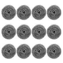 48Stk Silberfarbene Küchen Schrubber Aus Stahl Für Geschirr Töpfe