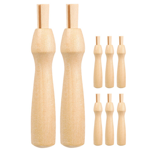 8St Naaldvilten Handvatten Set Universeel Voor Vervanging Beige
