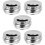 5Stk Dekorativer Outdoor-Aschenbecher Silber Aus Robustem 10