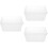 3St Voedsel Weegschaal Tray Plastic Draagbaar Transparant En Stevig 8