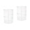 2Stk Transparenter Kosmetikaufbewahrer Organizer 6