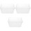 3St Voedsel Weegschaal Tray Plastic Draagbaar Transparant En Stevig 5