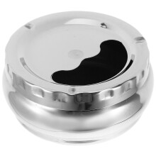 5Stk Kompakter Aschenbecher Mit Deckel Silber Für Auto Und