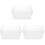 3St Voedsel Weegschaal Tray Plastic Draagbaar Transparant En Stevig 4