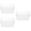 3St Voedsel Weegschaal Tray Plastic Draagbaar Transparant En Stevig 9