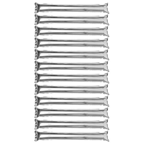 24Ud Bastones Inflables De Aluminio Para Animación Plateados 1