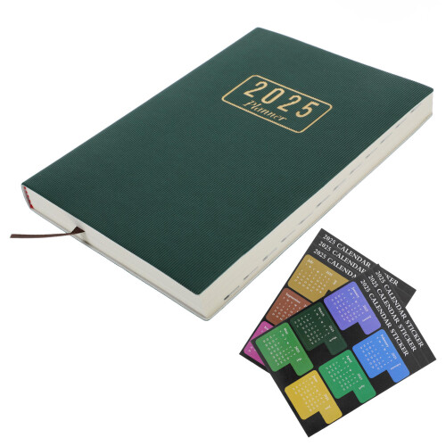 2Sets Academische Planner Groen Maandplanner 2025 Schrijfboek 2