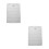 2St Reusable Massage Bed Cover Polyester Voor Schoonheidssalon Grijs 3
