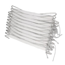 10 Stück Edelstahl-Tomatenhalter mit Schnur, Gartenpflanzenclips