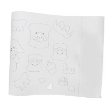 DIY Painting Drawing Paper Roll 32.8 Feet, Animal Patterned Kids Drawing Roll, Strong Adhesive Backing, Glossy Finish for Markers and Crayons, Safe fo