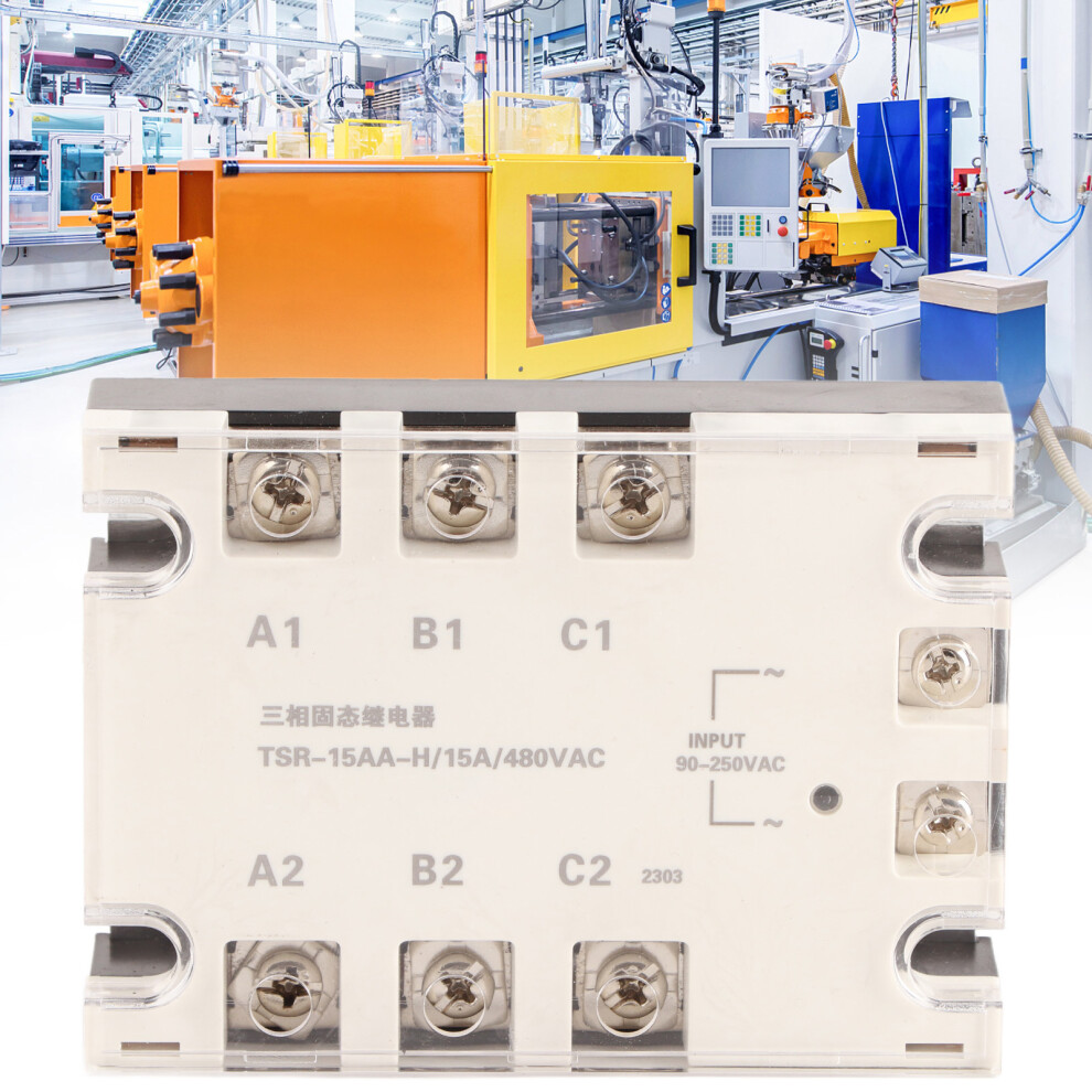 Solid State Relay 3 Phase Ac To Ac 90Â250Vac To 24Â480Vac 15A 7901371116747