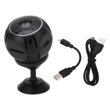 Wireless Mini Security Camera 1080P HD Night Vision Compact Hidden Camera With 150 Wide View Angle Built In Hotspot And One Key Activation For Home