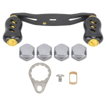 Fishing Reel Handle Carbon Fiber Comfortable Anti Skid Grip Upgrade Standard Handle For Baitcasting Trolling Reels Left Right Compatible With Shimano