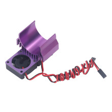 Voiture télécommandée Traxxas Slash 4x4 VXL, moteur 5V avec ventilateur et radiateur en violet
