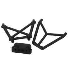Supporto staffa montante para paraurti posteriore RC per auto MX 07 1/7, plastica nera