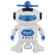 Dancing Robot Toy for Kids, 360 Body Spinning with LED Lights and Music, Interactive Fun Electronic Toy with Flexible Joints, Flashing Lights Light
