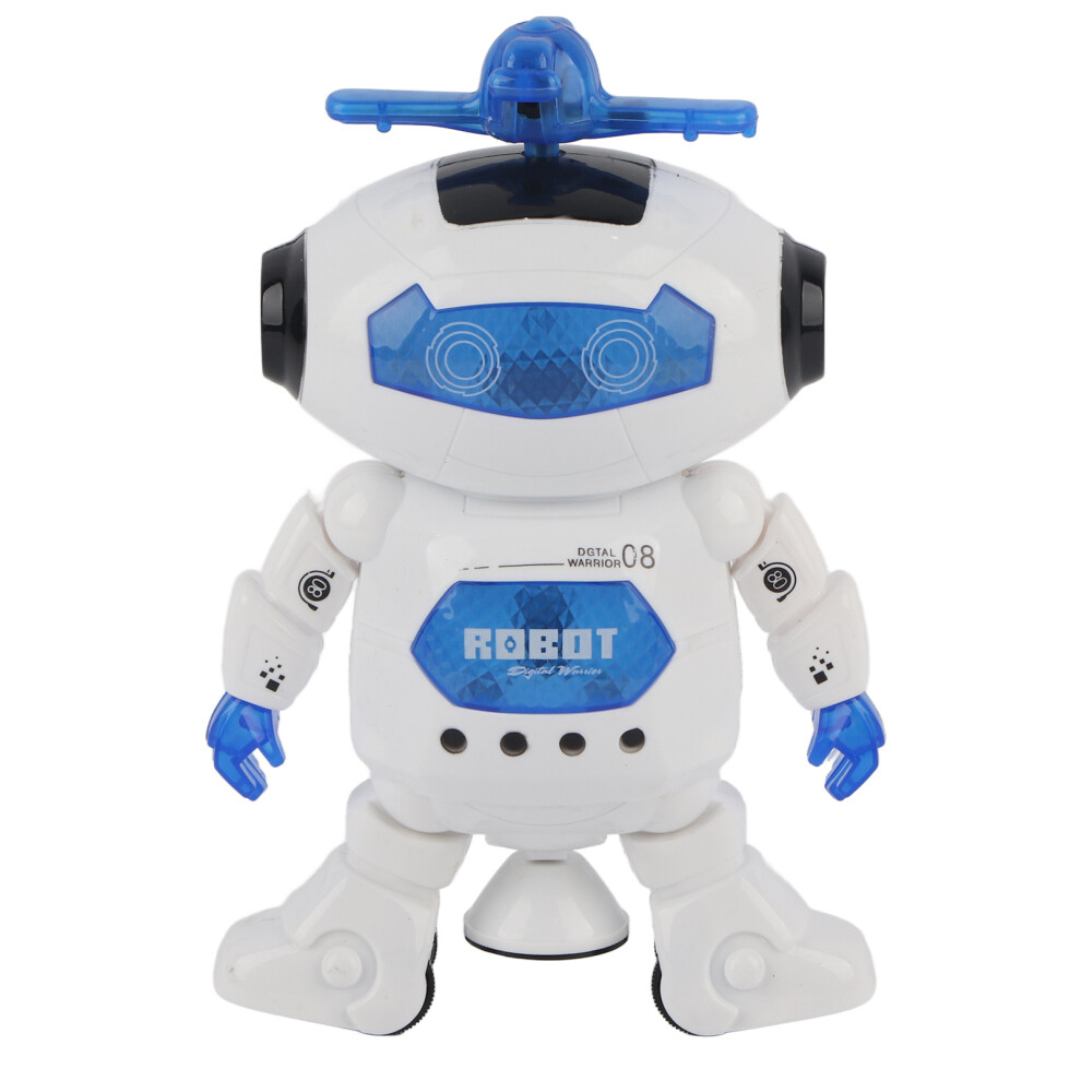 Dancing Robot Toy for Kids, 360 Body Spinning with LED Lights and Music, Interactive Fun Electronic Toy with Flexible Joints, Flashing Lights Light