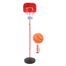 Kids Basketball Hoop Stand Adjustable Height Kids Basketball Set With Pump And Ball Durable Stable Design For Indoor Outdoor Play Backboard And Rim In