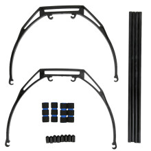 Drone Protection Solution, Universal Tall Landing Gear For Stability & Safety, Black Landing Skid For Quadcopter Multirotor And Similar Frame