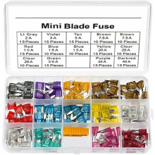 Fusibles automobiles à lames en alliage de zinc de haute qualité, avec extracteur de fusible inclus, identification et utilisation faciles,
