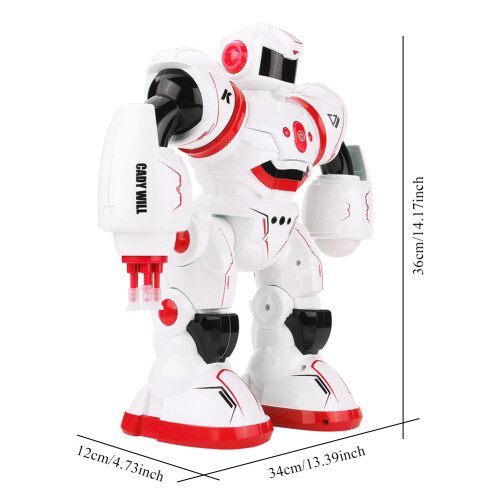 Interactive Robot, Educational Playing, Programmable Actions For Kids, With Intelligent Remote Control, LED Lights, Talking Robot, Fun And Educational 1