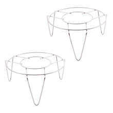 2X Acero Inoxidable Rack Stand Cocina Cocina 3 Pulgadas de Alto