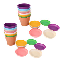16 Stueck 4 Zoll Kleine Blumentoepfe Bunte Kunststoff Blumentoepfe Indoor Blumentoepfe