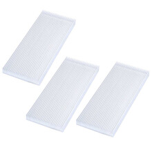 3X Dissipatore di Calore in Alluminio Dissipatore di Calore per Transistor Amplificatore Ad Alta Potenza LED 100X41X8mm